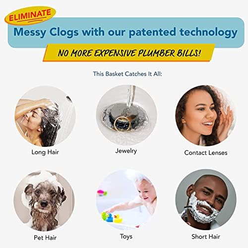 Drain Buddy Ultra Flo - 2-in-1 Sink Stopper Hair Catcher