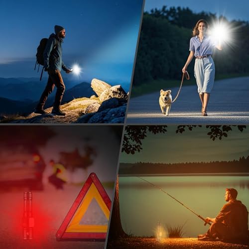Finger-Grip Handheld Rechargeable Flashlight with 1000000 Lumens