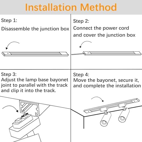Yuemegou Super Brightness 25W 2000lm JL LED Track Lighting System