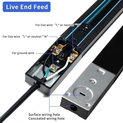 Eco-Friendly Curved GU10 Track Lighting Kit