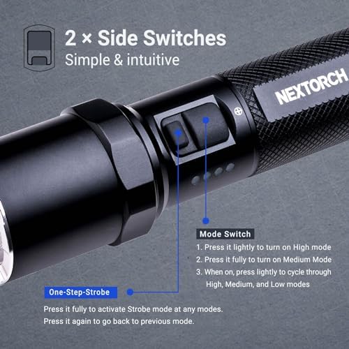 NEXTORCH P81 3000 Lumens Rechargeable Flashlight