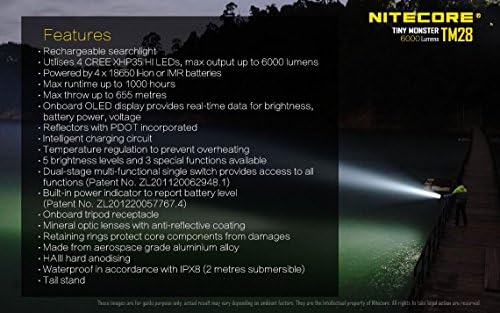 Nitecore TM28 6000 Lumen Rechargeable Handheld Flashlight