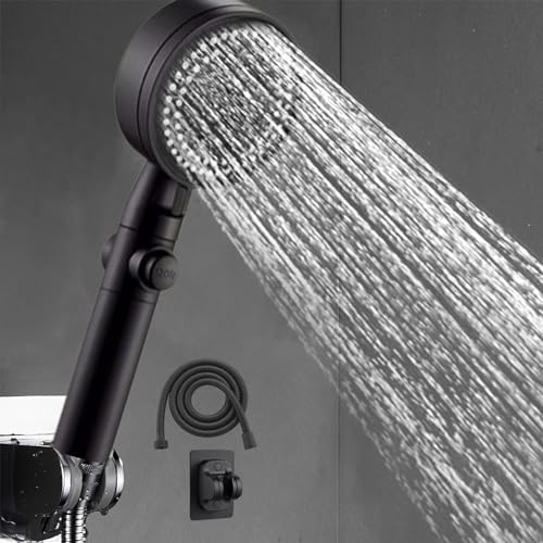 Handheld Shower Head with 8 Spray Modes and Hose Bracket