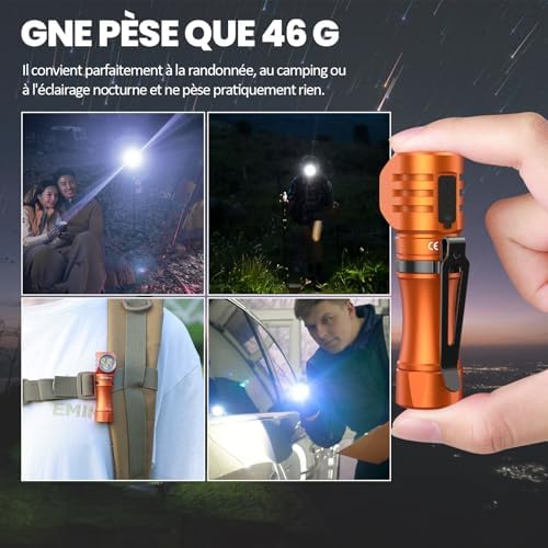 Wurkkos Rechargeable Flashlight 1200 Lumens Headlamp with Magnet