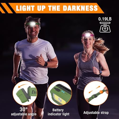 9-LED Flashlight Rechargeable Headlamp by EverBrite