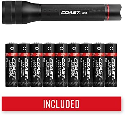 Coast G90 Pure Beam Flashlight 1000 LUMEN Beamlight Design