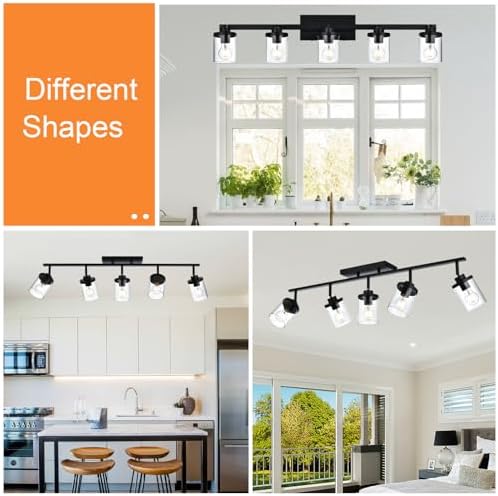 5-Light Pivoting Track Lighting Kit
