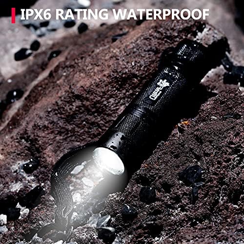 ULTRAFIRE Premium Tactical LED Flashlight with Holster Bright Compact and Durable